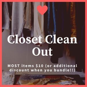 Closet Clean Out Sale
